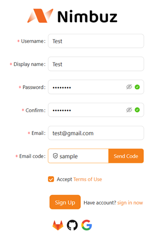 Individual Signup Button
